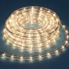 Guirlande électrique tube blanc chaud clignotant 6 m