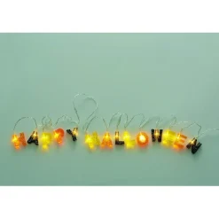Guirlande lettres lumineuses Happy Halloween L.174 cm