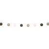 Guirlande lumineuse 10 boules beige noir marron L165cm