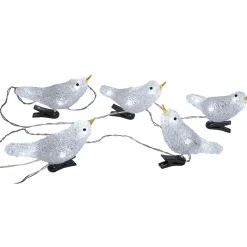 Guirlande lumineuse 5 oiseaux 30 LED extérieur