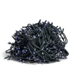 Guirlande lumineuse extérieure 600LED blanc froid/bleu clair/bleu 45m