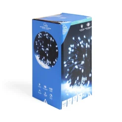Guirlande lumineuse extérieur cluster 400LED blanc froid 8m