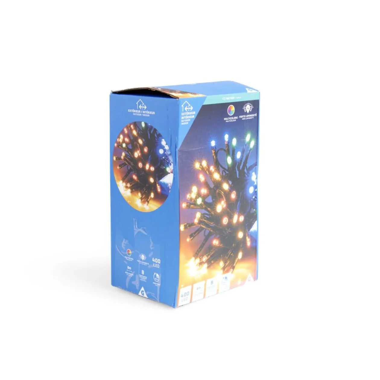 Guirlande lumineuse extérieur 400LED cluster multicolore 8m