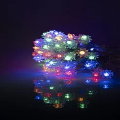 Guirlande lumineuse intérieur diamant 80LED multicolores 7,9m