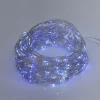 Guirlande lumineuse solaire 400 microLED bleu et blanc froid 19,9m