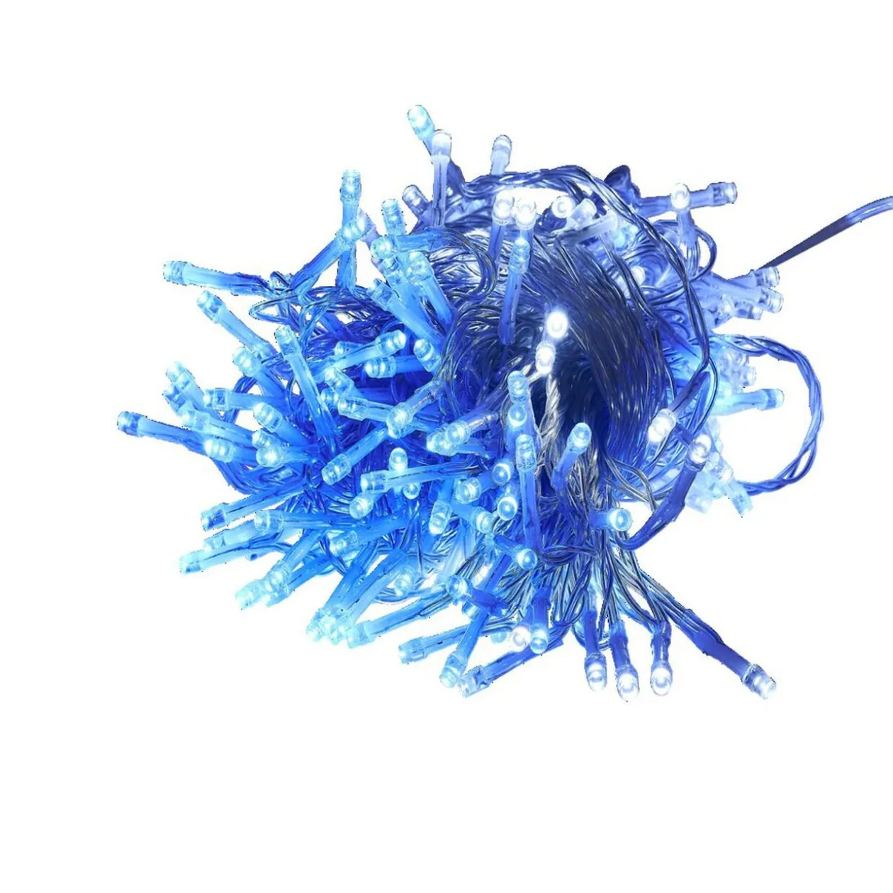 Guirlande lumineuse solaire 200LED bleu et blanc 19,9m