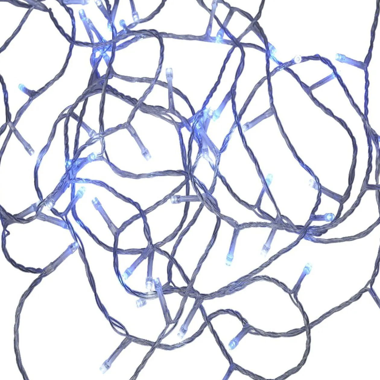 Guirlande lumineuse solaire 200LED bleu et blanc 19,9m