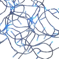 Guirlande lumineuse solaire 200LED bleu et blanc 19,9m