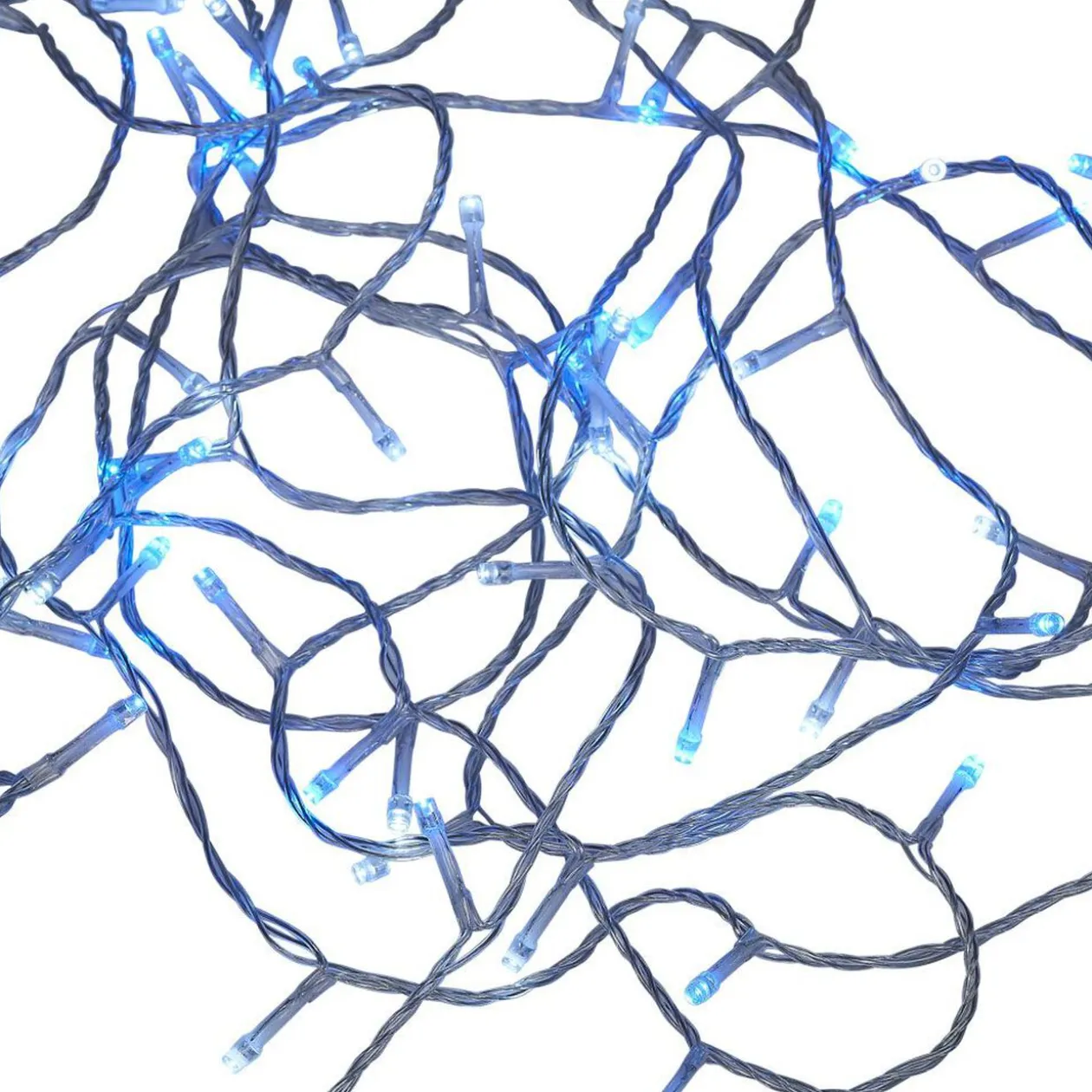 Guirlande lumineuse solaire 200LED bleu et blanc 19,9m