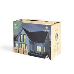Guirlande lumineuse solaire 400LED blanc chaud 40m