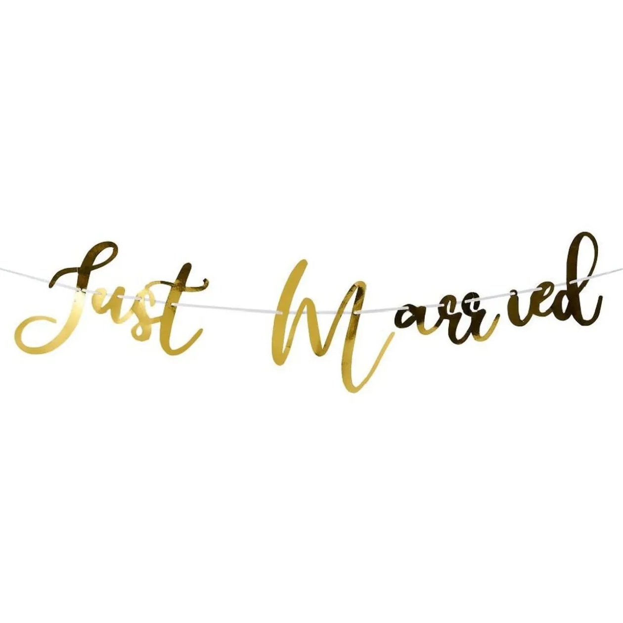 Guirlande mariage Just Married doré 1,5m