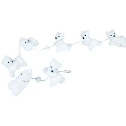Guirlande ourson allongé blanc 1,5 m