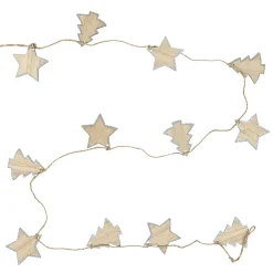Guirlande sapin étoile bois