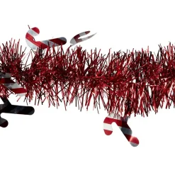 Guirlande scintillante sucre d'orge rouge 2m