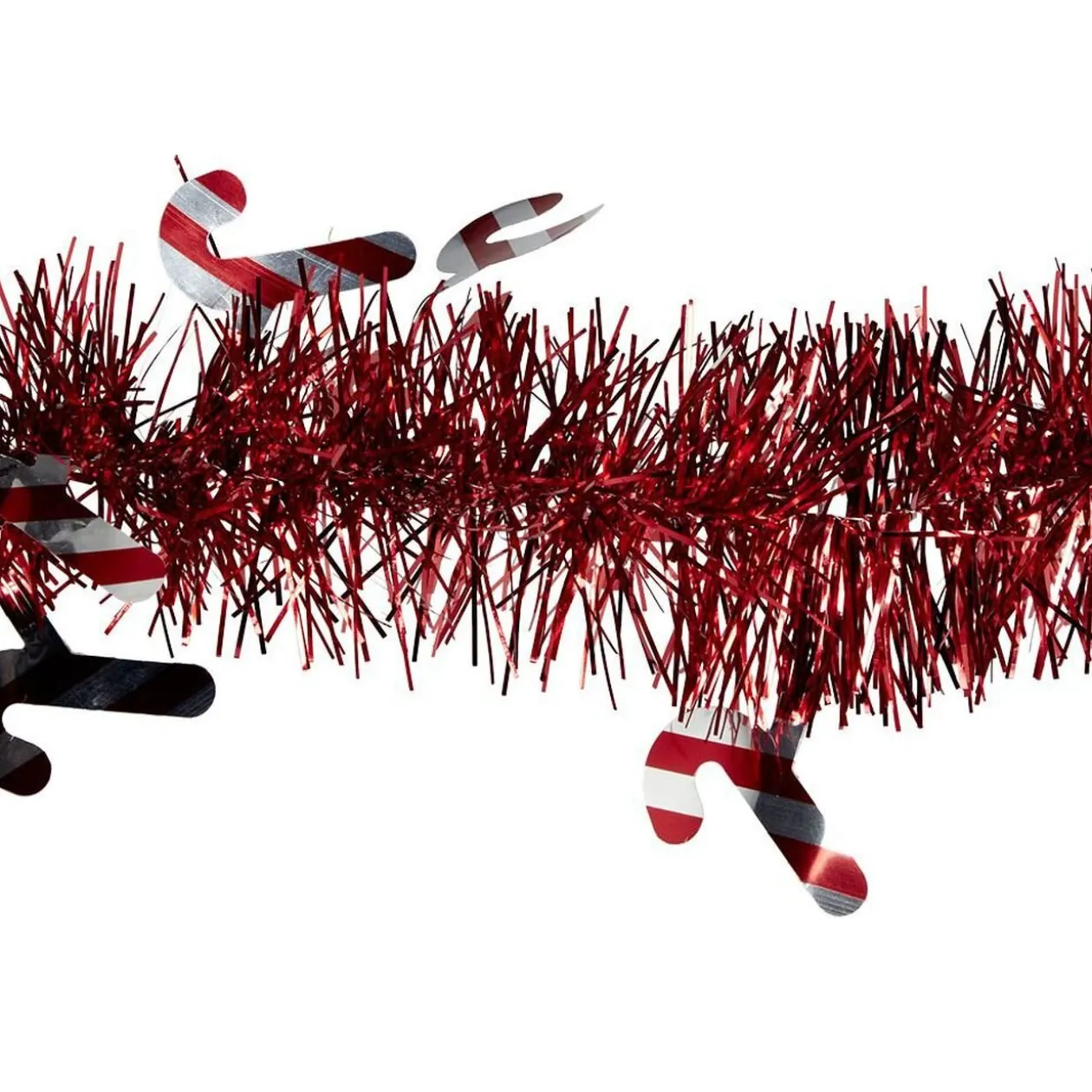 Guirlande scintillante sucre d'orge rouge 2m