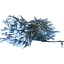 Guirlande Solaire 400 LED blanc clignotant fixe 40 m