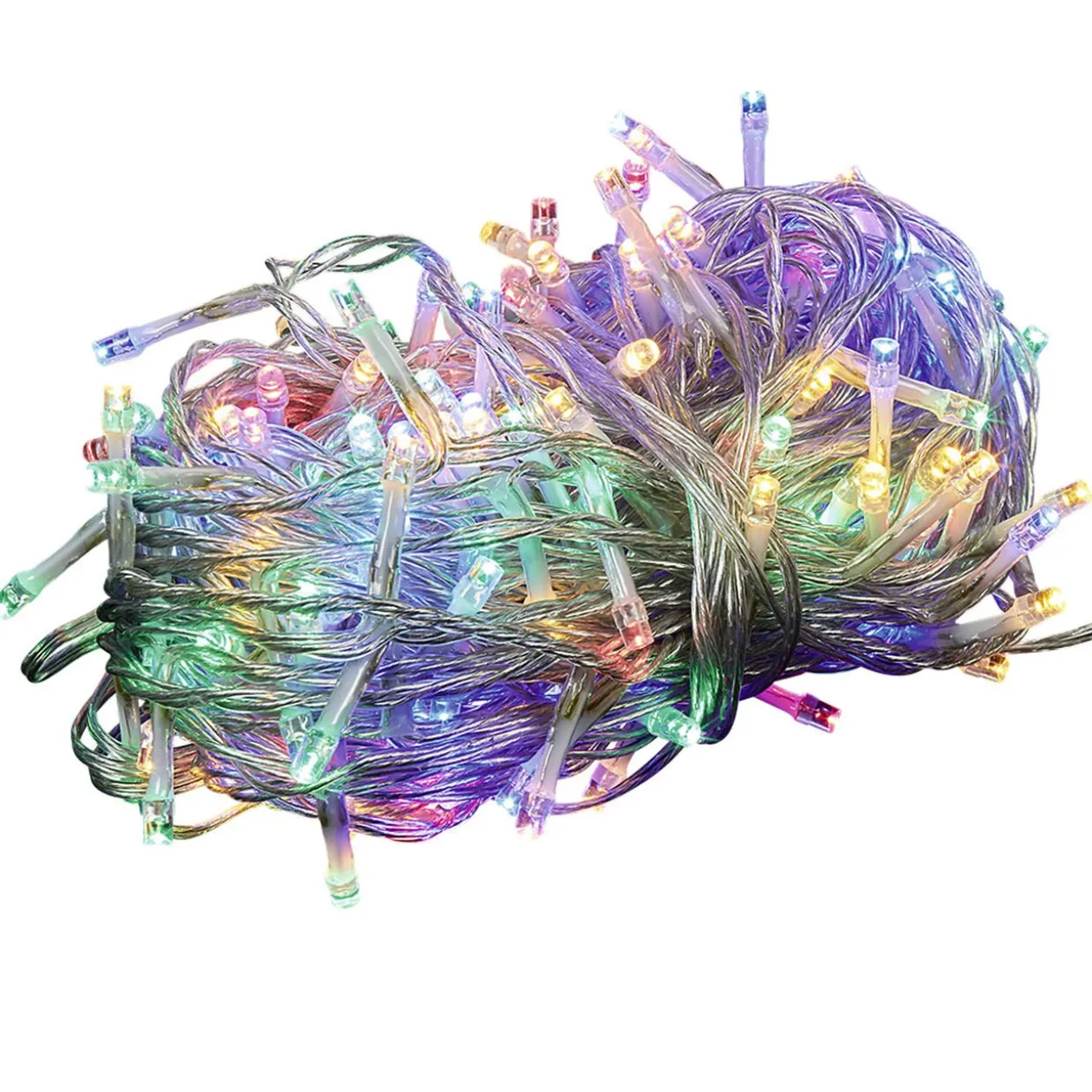 Guirlande Solaire 400 LED multicolore clignotant fixe 40 m