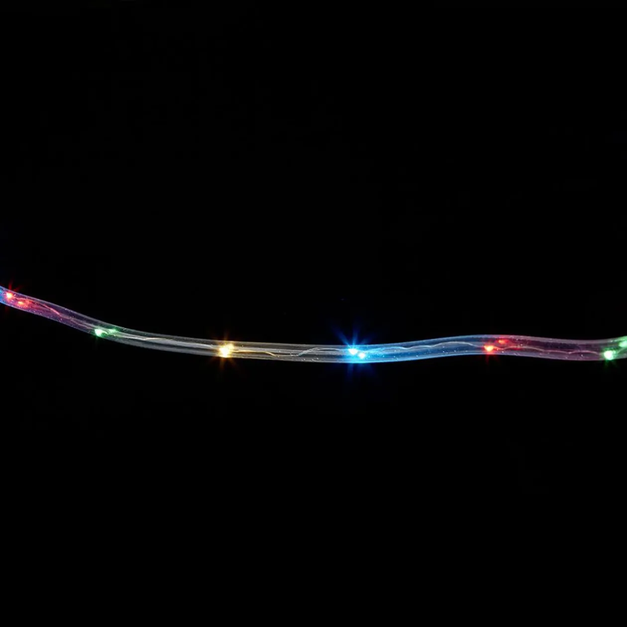 Guirlande solaire tube 40 LED 4m d'éclairage multicolore