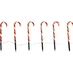 Guirlande sucres d’orge lumineuse solaire extérieur 24 LED