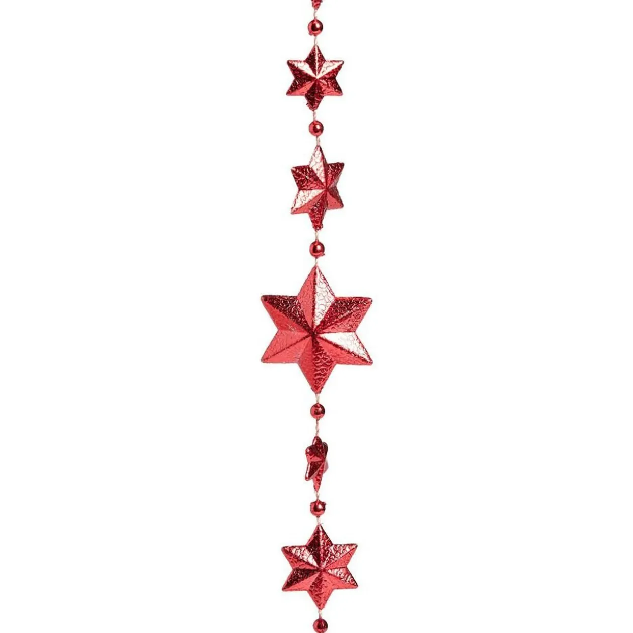Guirlande étoile rouge scintillante 4,5m