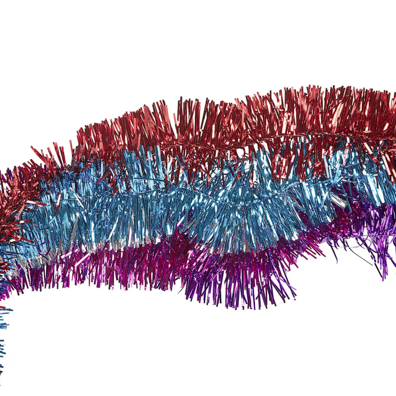 Guirlandes de sapin colorées L 1,8 m - Lot de 5