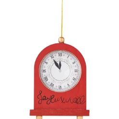 Horloge de Noël à suspendre rouge