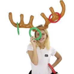 Jeu de Noël gonflable cerceau et bois de renne