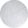 Jupe de sapin de Noël en peluche diamètre 120cm blanc