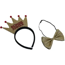 Kit accessoires Bonne année noir et doré