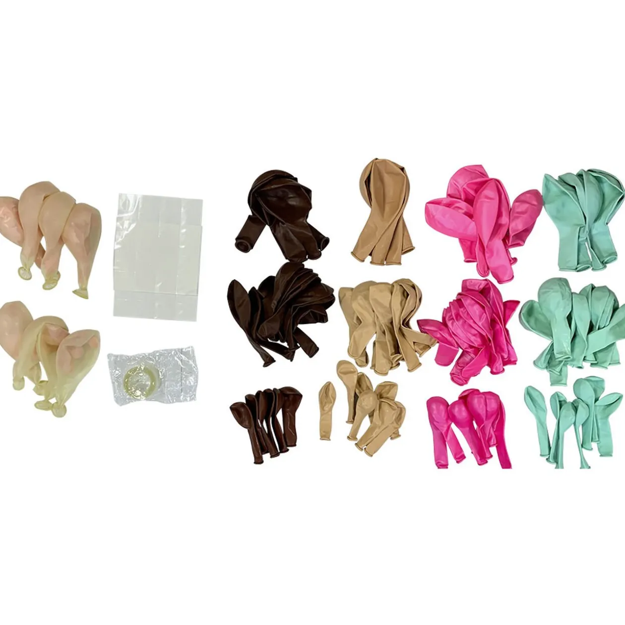 Kit arche à ballons pastel 96 pièces