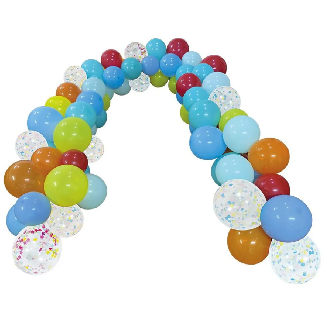 Kit arche ballon multicolore 98 pièces