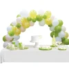 Kit arche de ballons nature vert jaune bleu 60 pièces 4m