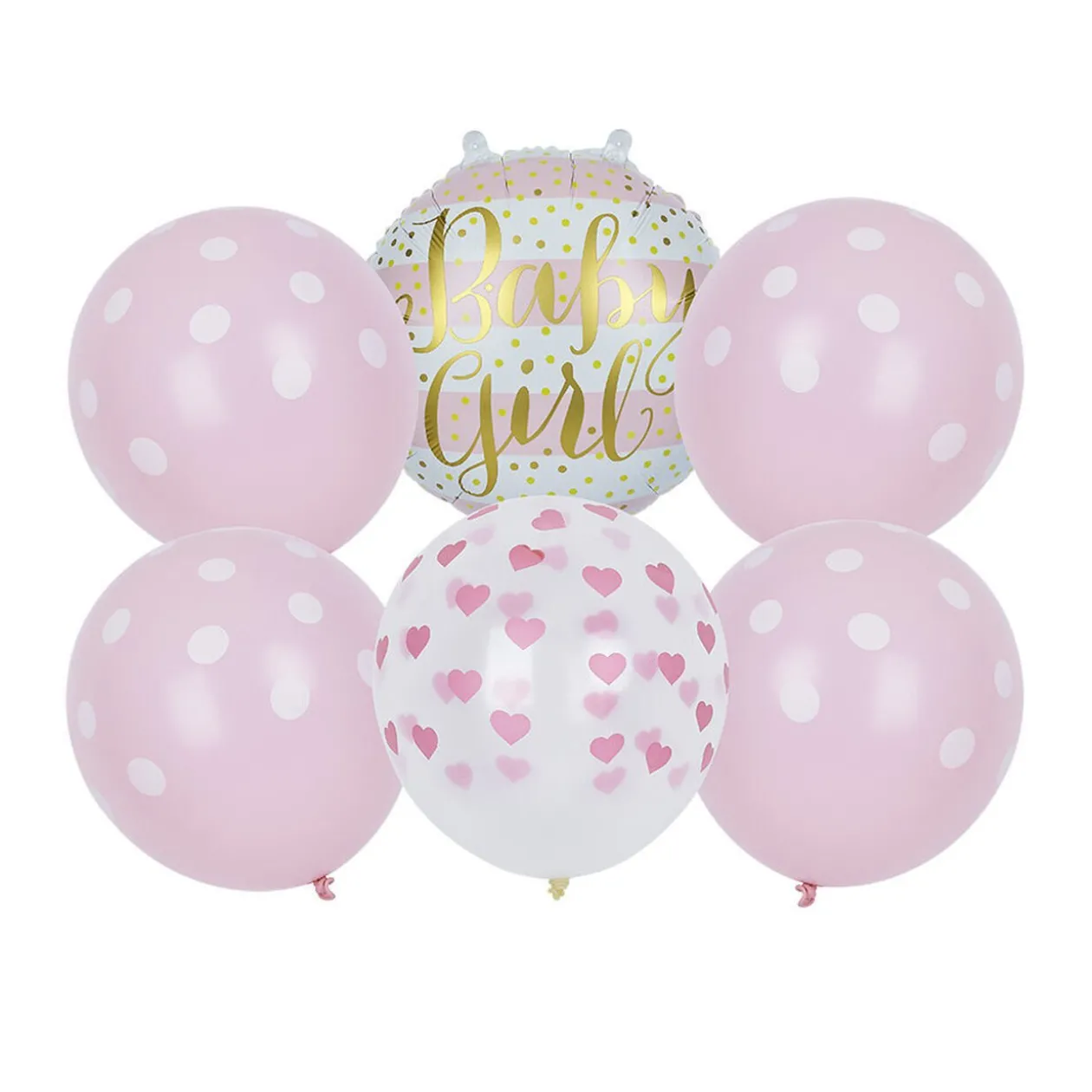 Kit ballon révélation bébé fille x6