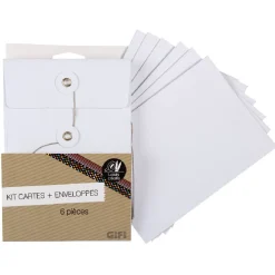 Kit carte + enveloppe x6