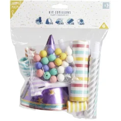 Kit cotillons pour 5 personnes multicolore