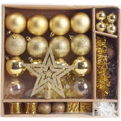 Kit décoration pour Sapin de Noël Doré x40