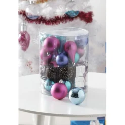 Kit décoration violette pour sapin X 40