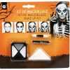 Kit de maquillage gras Halloween squelette blanc gris noir