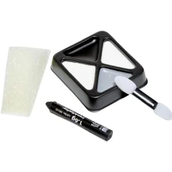 Kit de maquillage gras Halloween squelette blanc gris noir