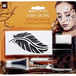Kit de maquillage Halloween corbeau noir
