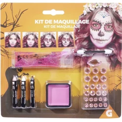 Kit maquillage Halloween paillette rose