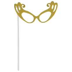 Kit photo booth noir et doré 10 pièces