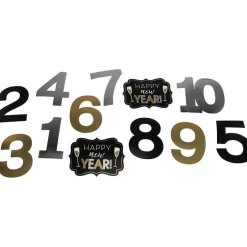 Kit photo booth nouvel an 12 pièces