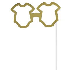 Kit photobooth baby doré x10