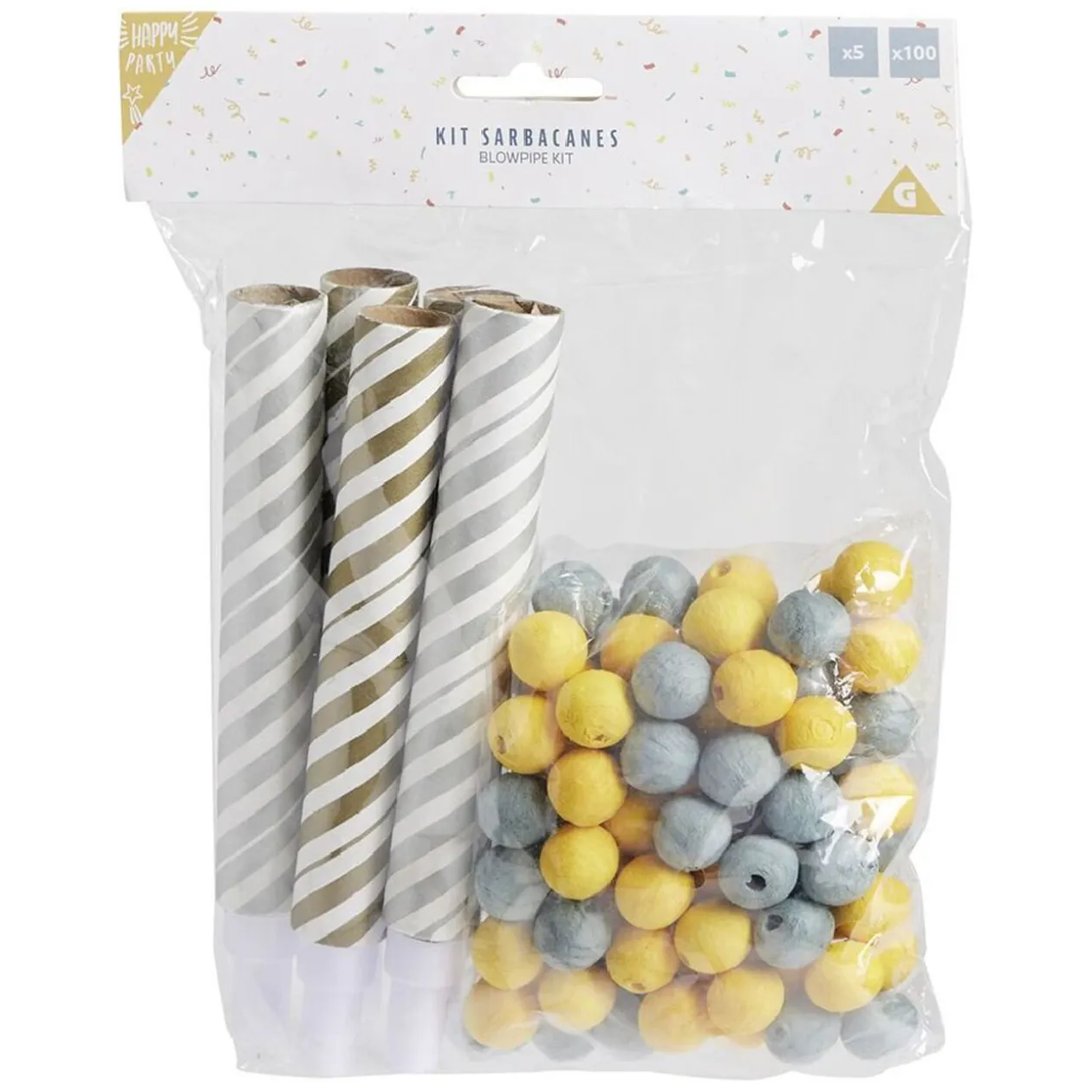 Kit sarbacanes x5 et boules x100