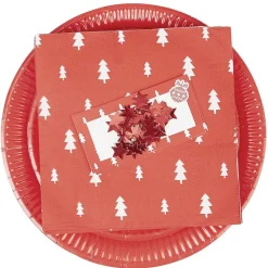 Kit vaisselle jetable 10 personnes Fin d'année