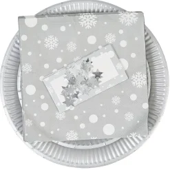 Kit vaisselle jetable 10 personnes Fin d'année