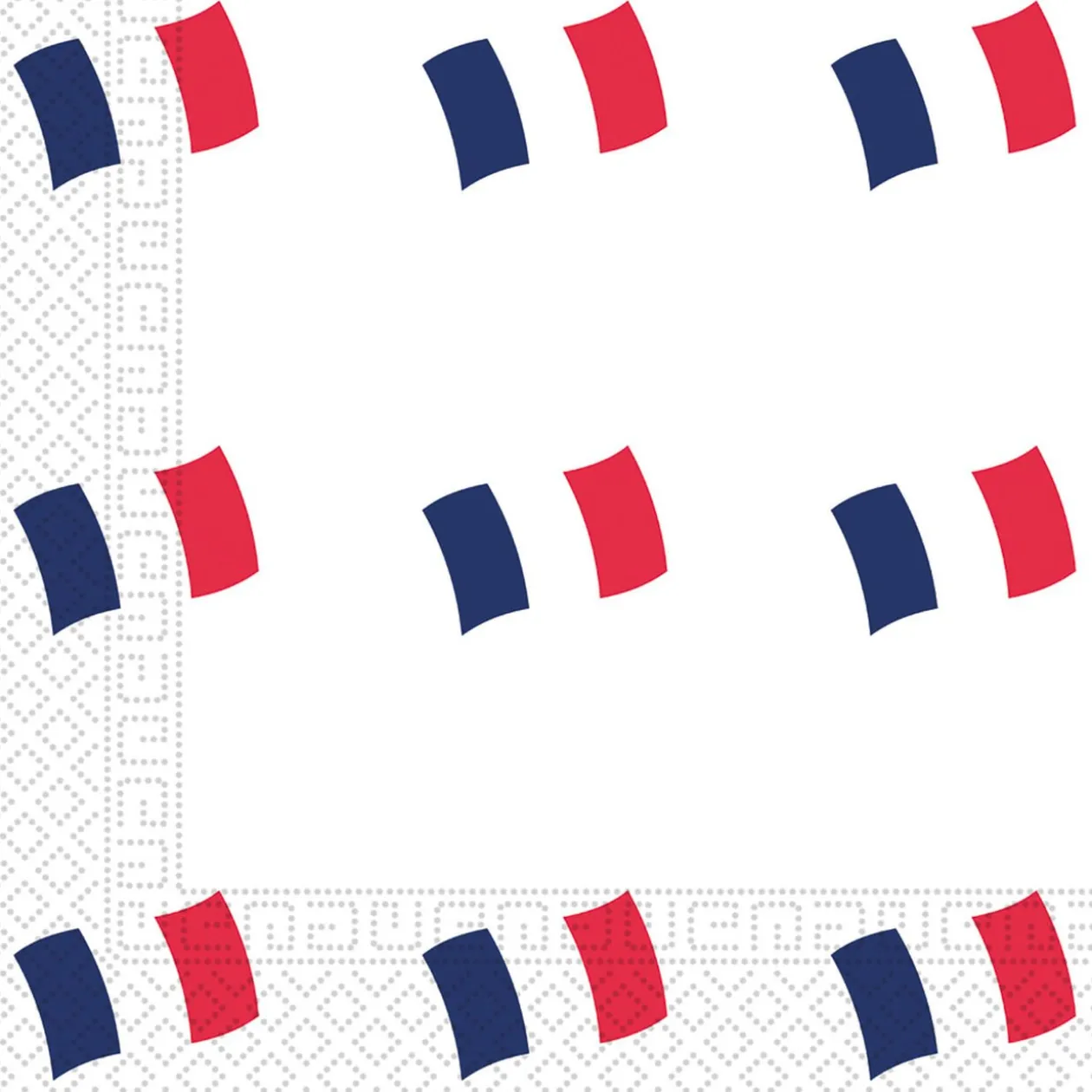 Kit vaisselle jetable Euro 2021 France pour 8 personnes