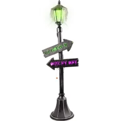 Lampadaire directif mouvant Halloween sonore et lumineux H152cm