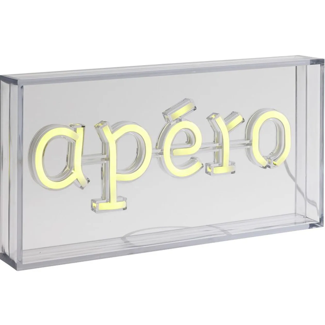 Lampe néon APÉRO 30x4,6xH15cm